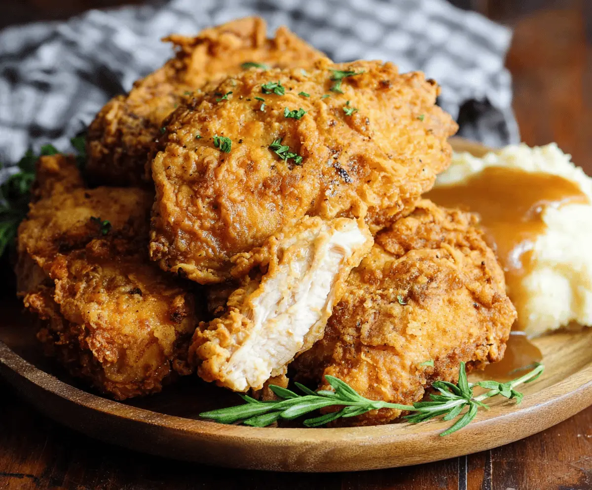 Crispy Country Fried Chicken