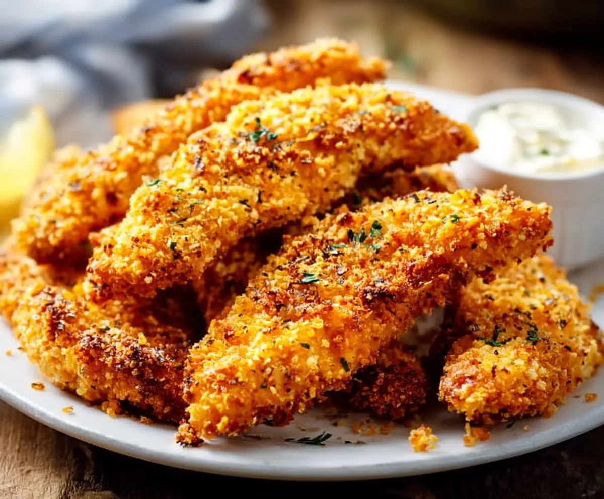 Crispy Homemade Baked Chicken Tenders