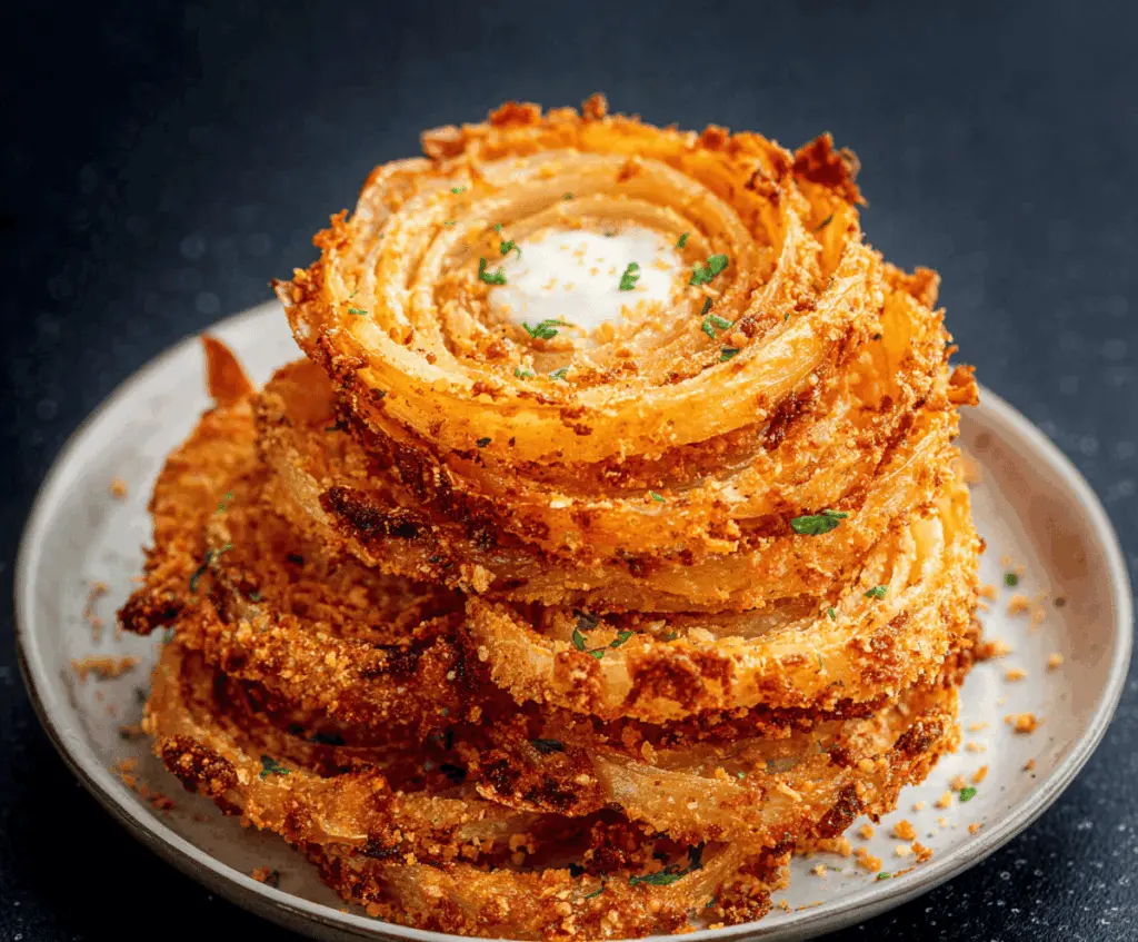 Crispy Parmesan Onion Ring Chips Recipe