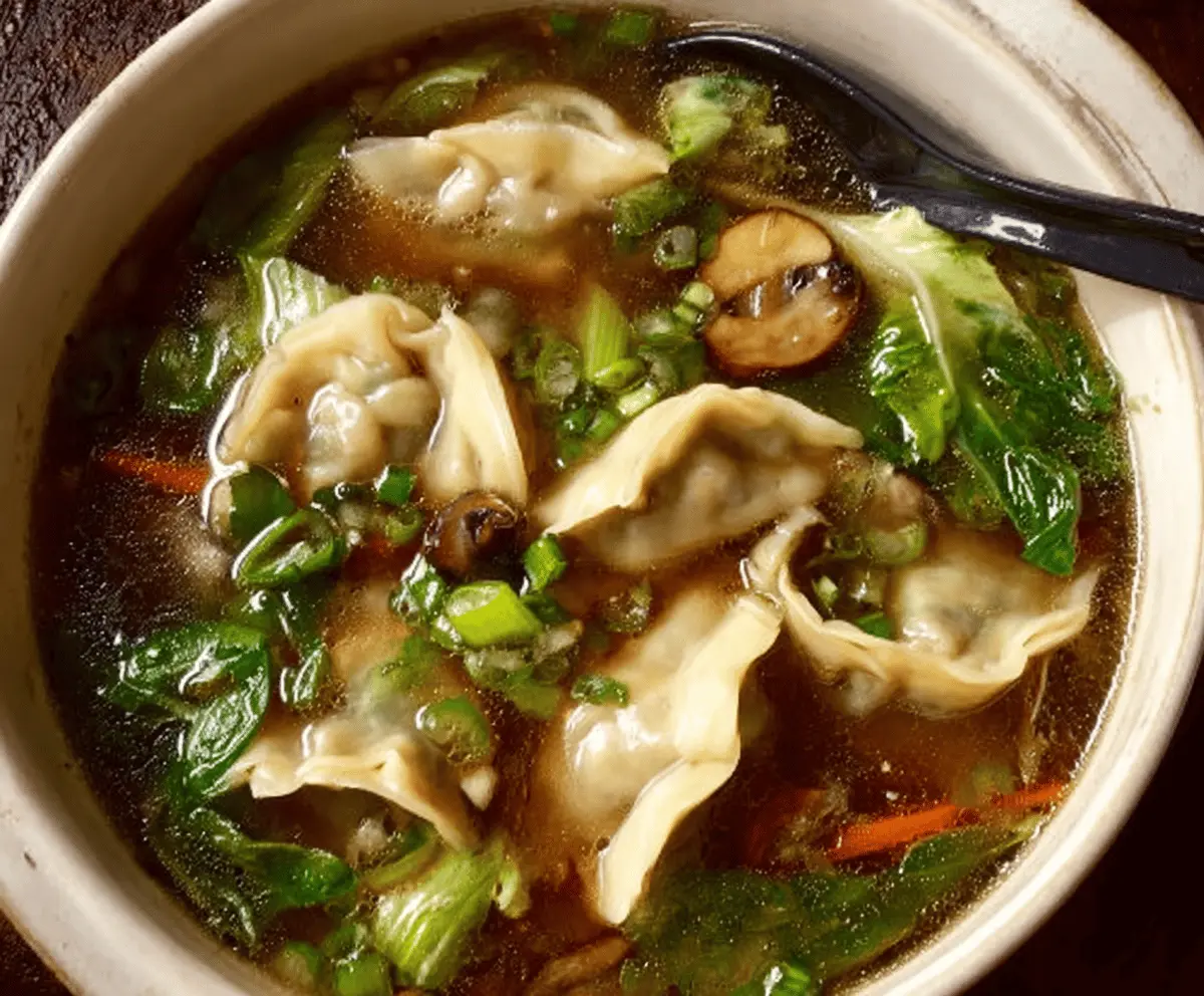 Easy Comforting Potsticker Soup