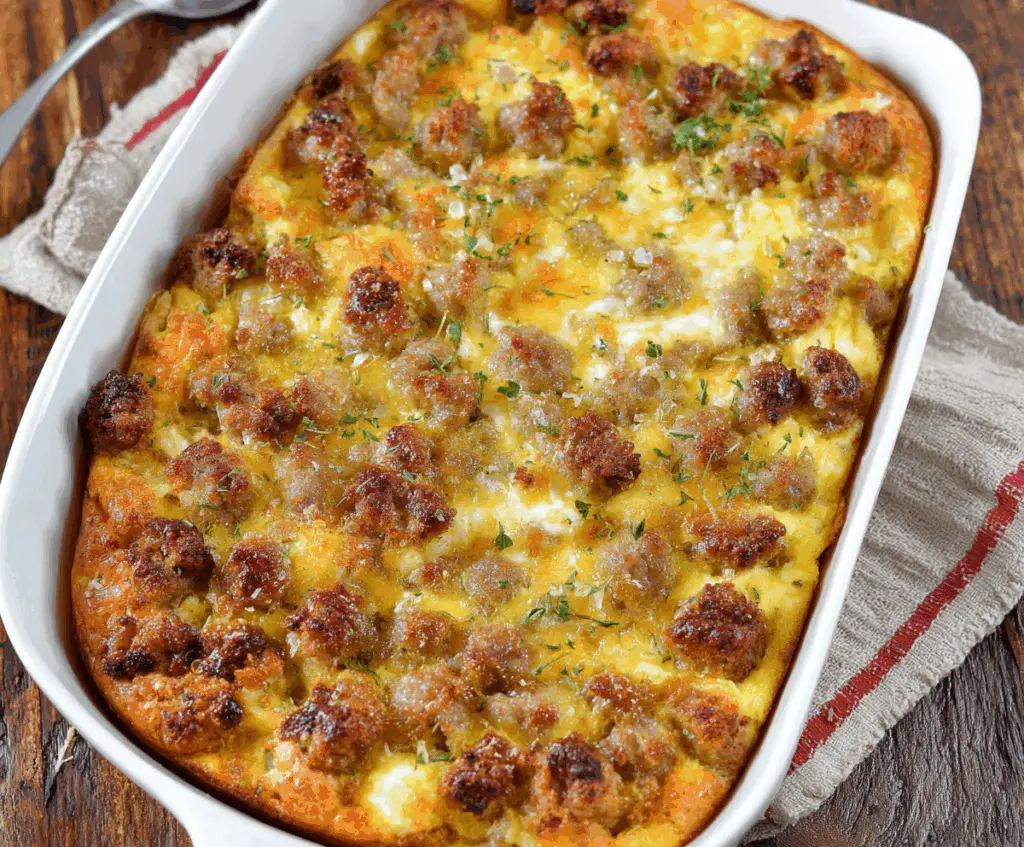 Easy Sausage and Egg Casserole
