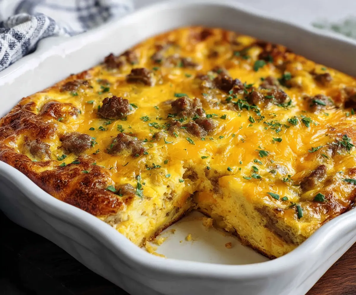 Easy Sausage & Egg Casserole Recipe