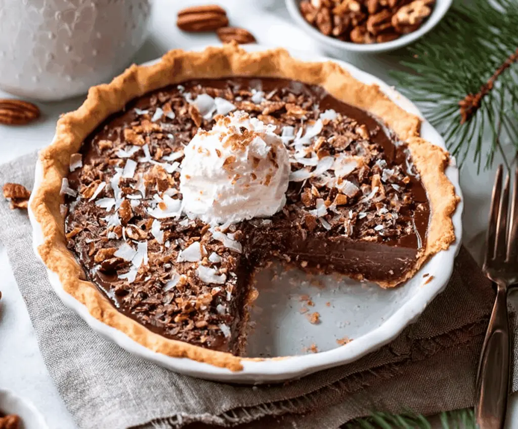 Effortless No-Bake German Chocolate Pie for a Magical Christmas