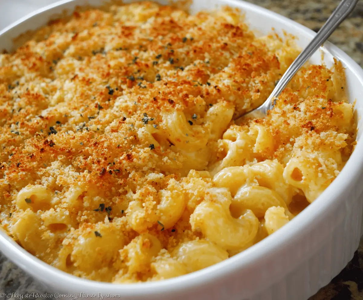 Gourmet Baked Mac and Cheese with Crunch