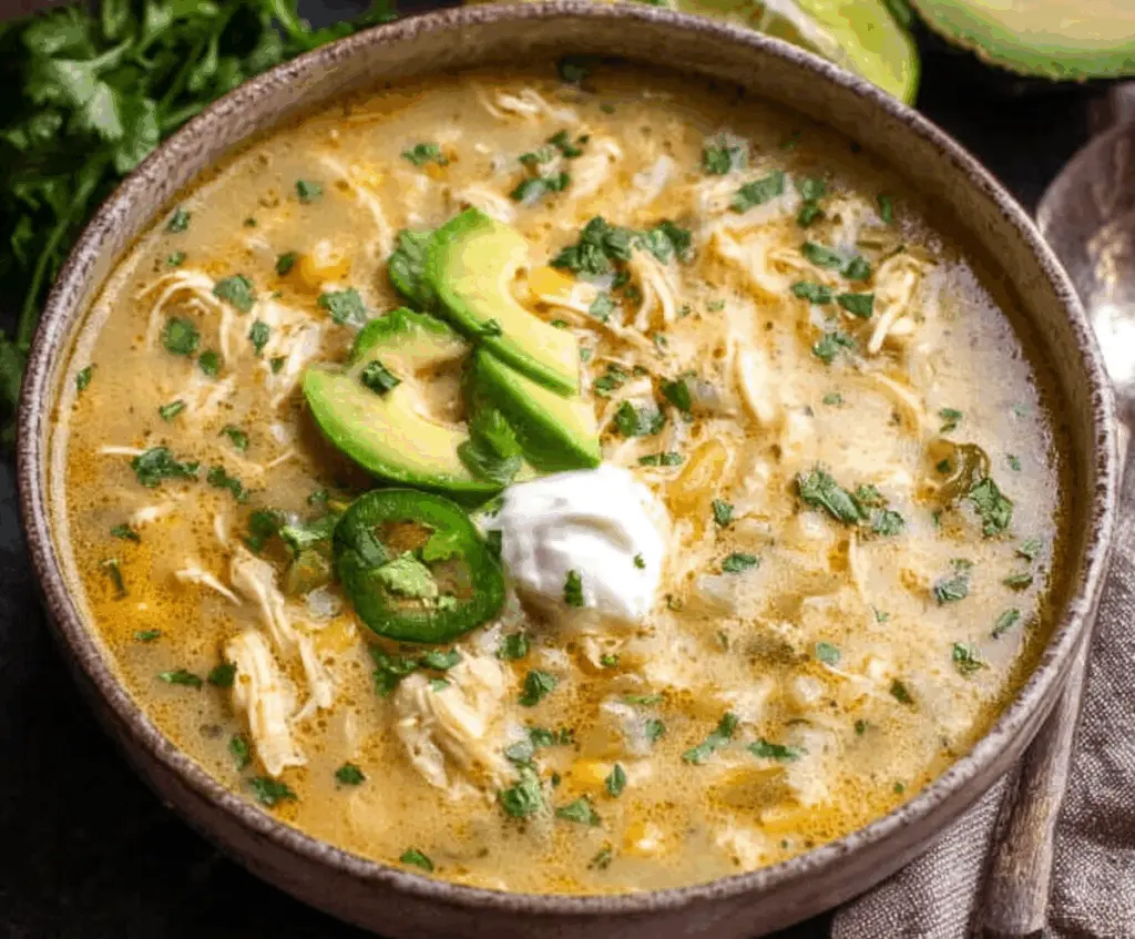Green Enchilada Chicken Soup
