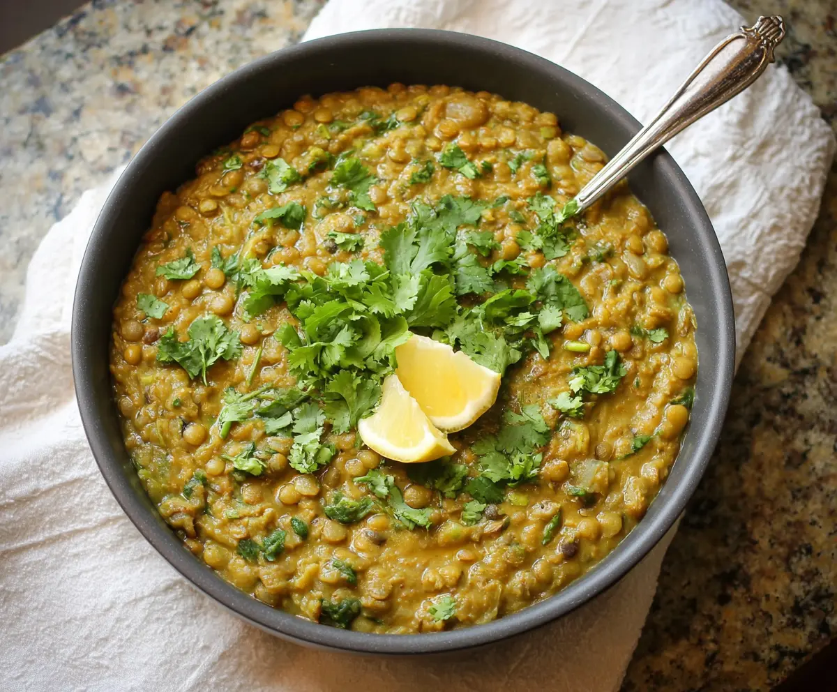 Easy Green Lentil Dal Recipe