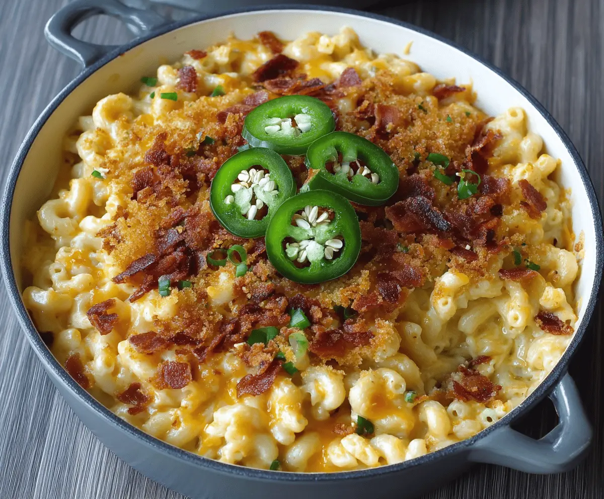 Easy Jalapeño Popper Mac & Cheese