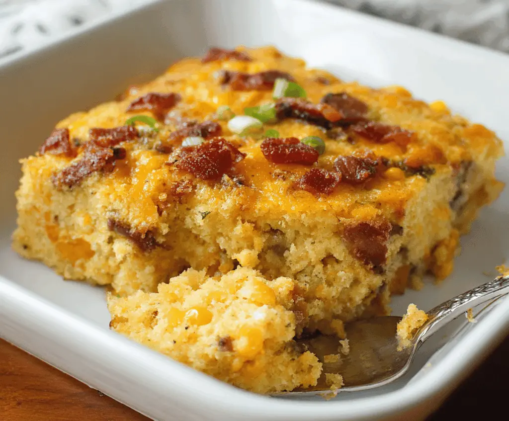 Loaded Cornbread Casserole