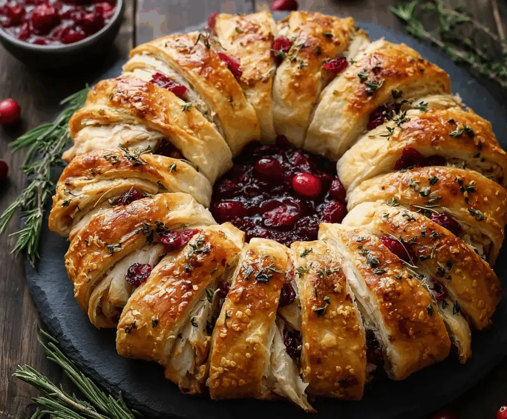 Looking for a Holiday Appetizer Recipe? Try This Turkey Cranberry Crescent Ring!
