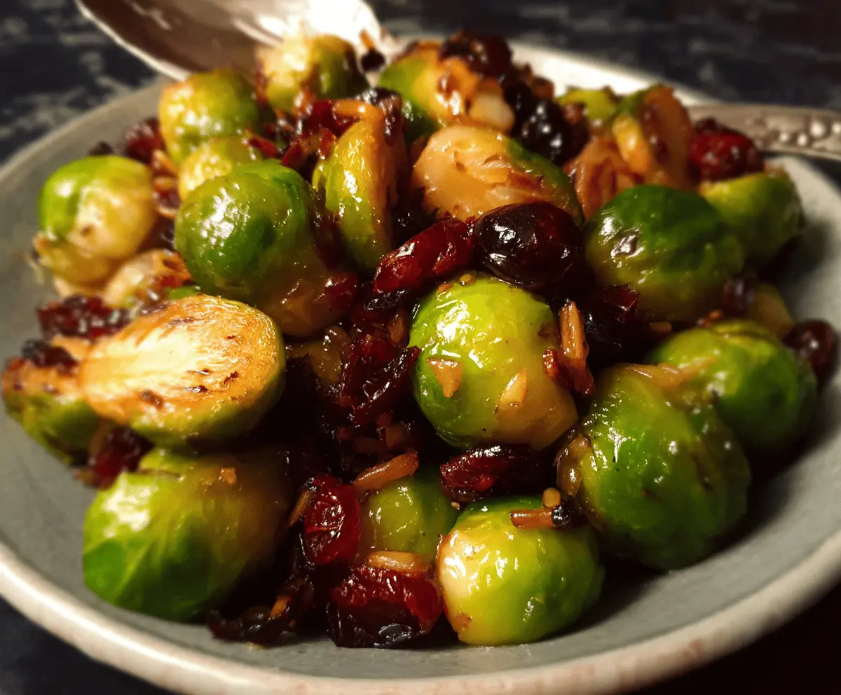 Sweet & Tangy Maple Brussels Sprouts