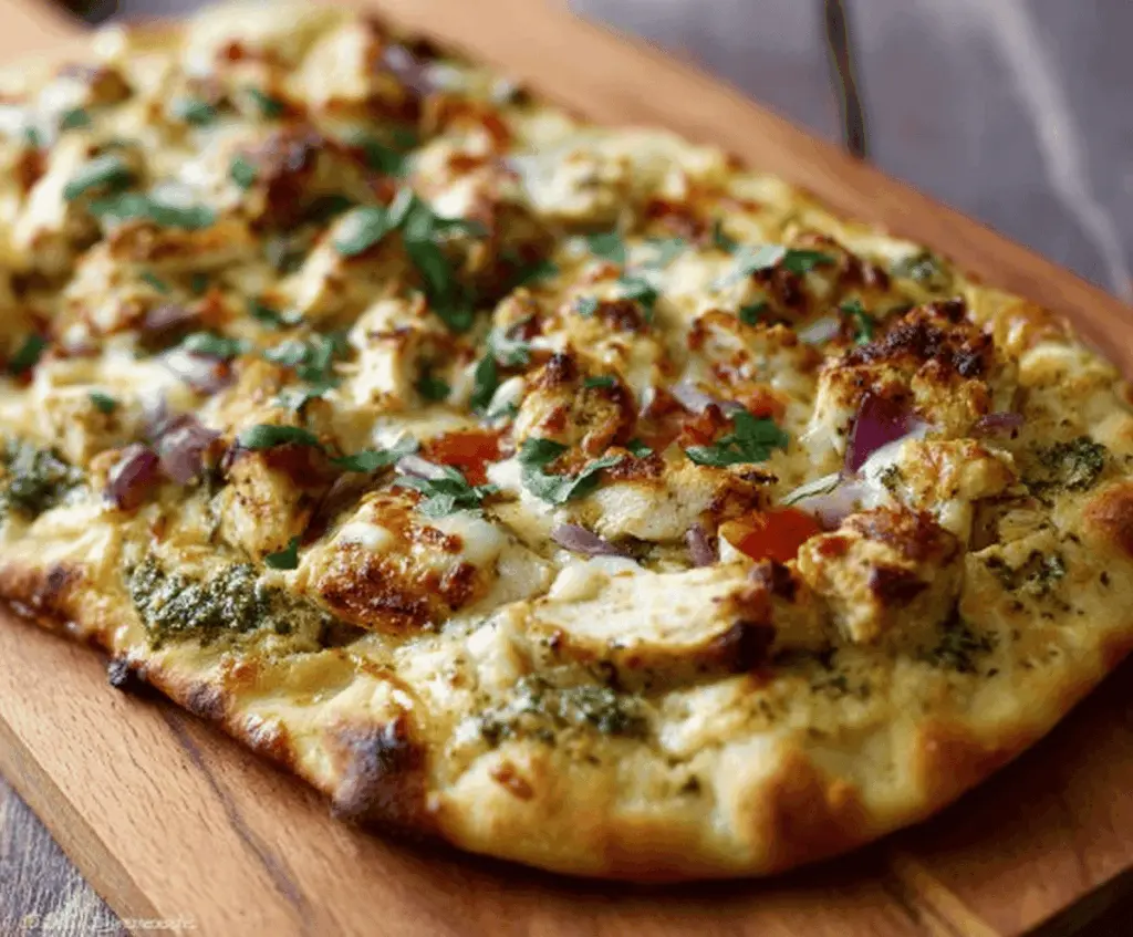 Pesto Chicken Flatbread