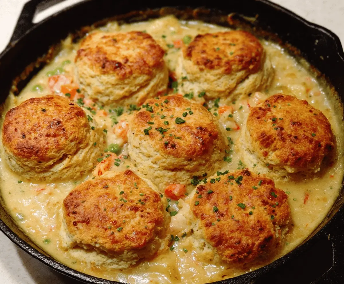 Easy Red Lobster Biscuit Chicken Pot Pie