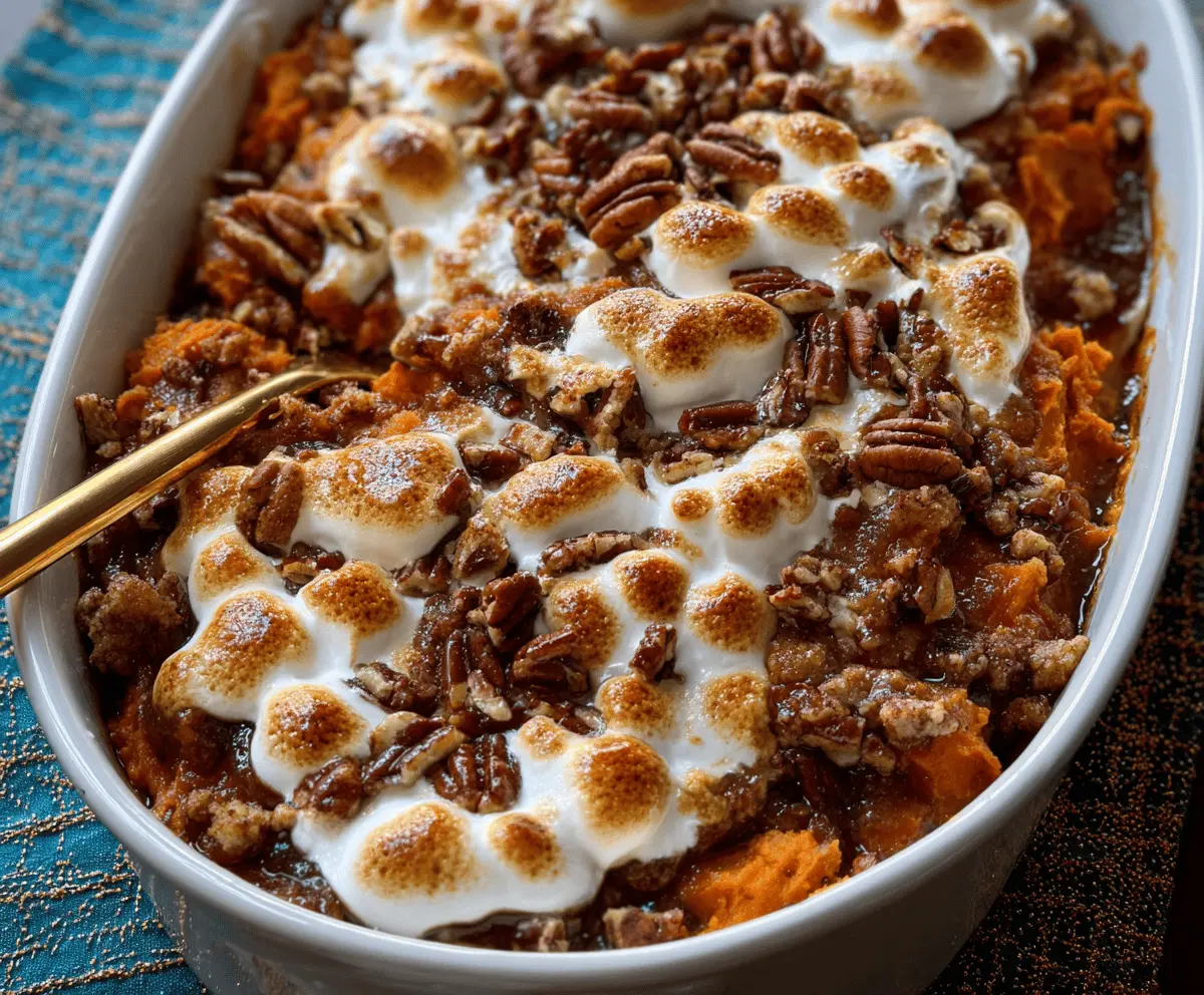 Easy Southern Maple Sweet Potato Casserole