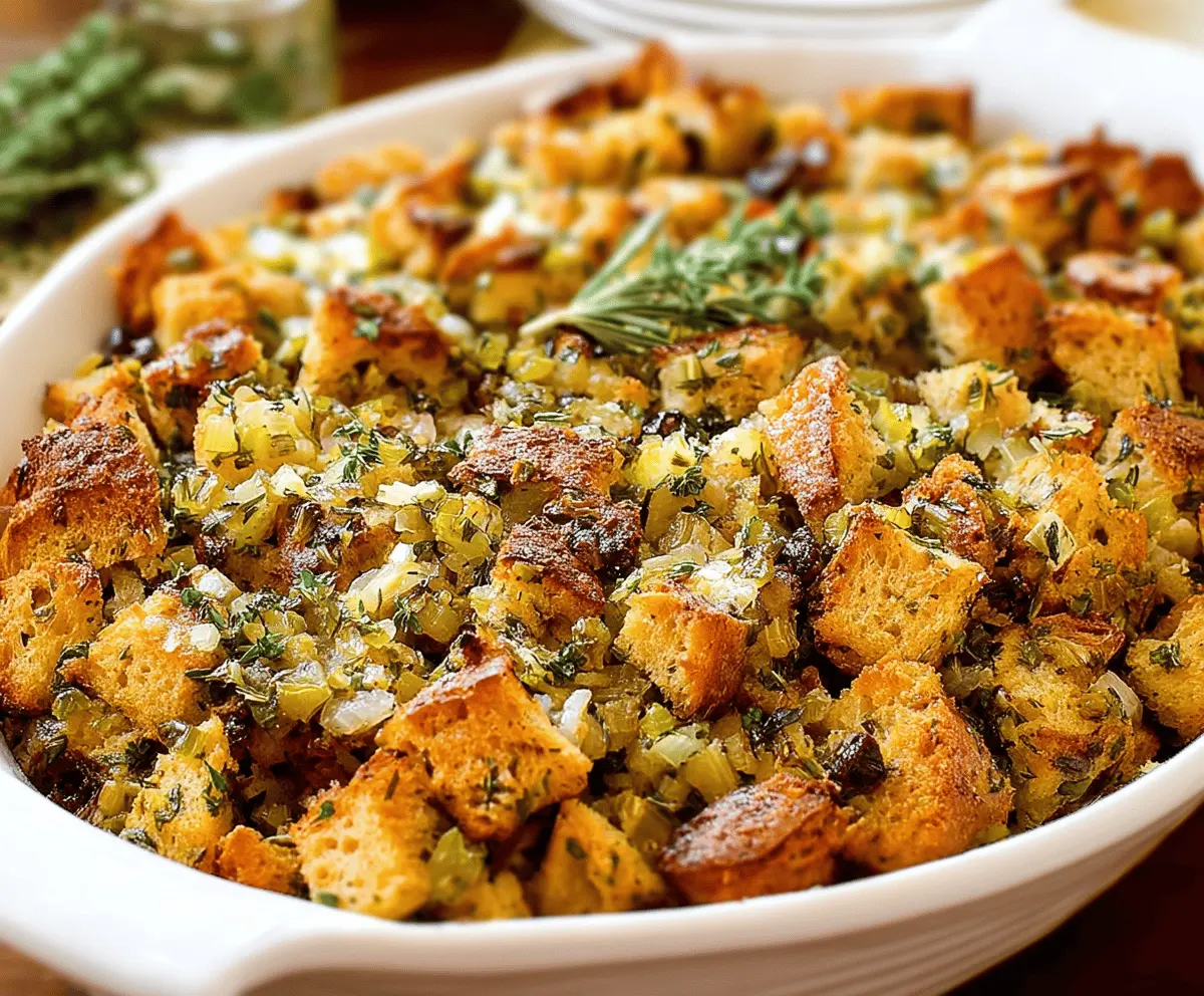 Easy Thanksgiving Stuffing Recipe