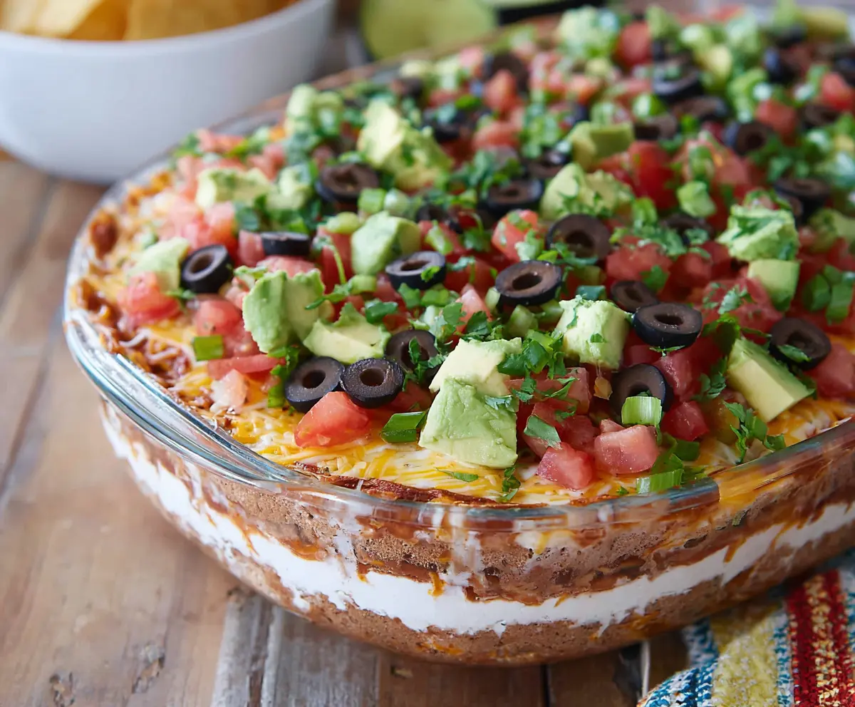Easy Ultimate 7 Layer Dip Recipe