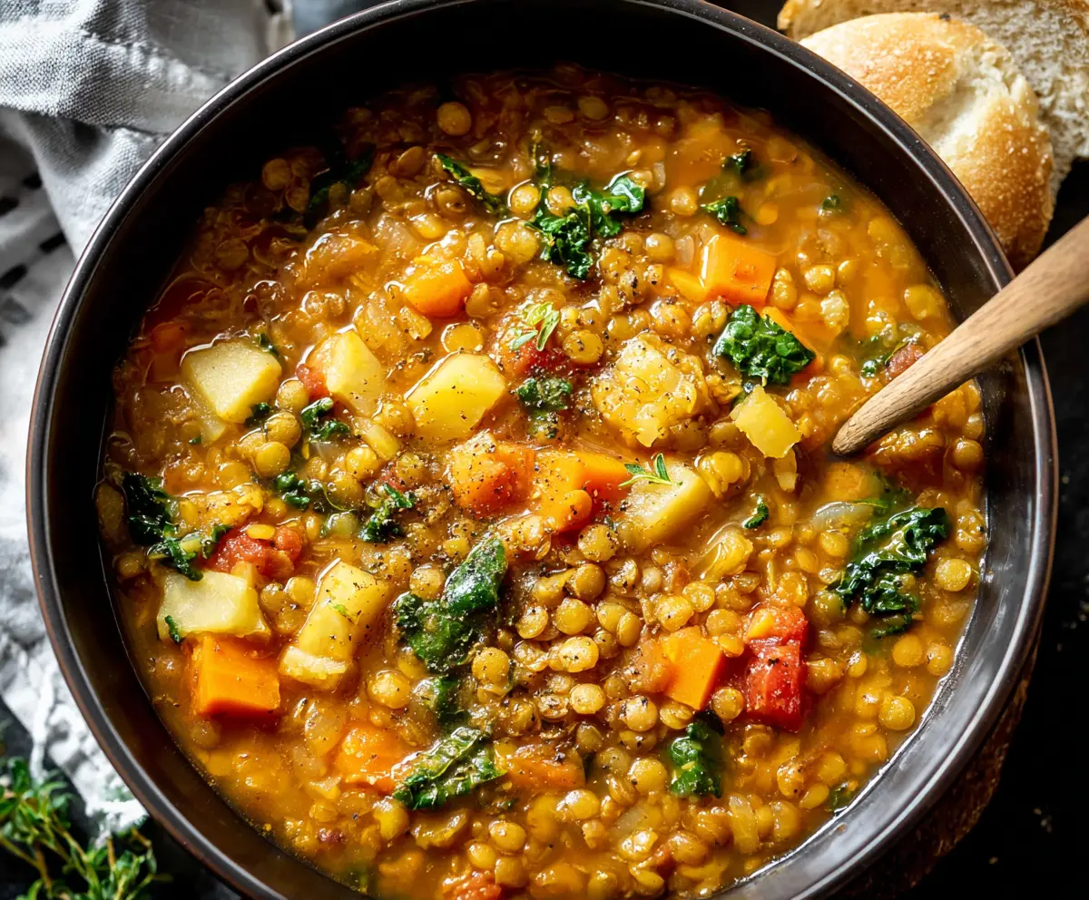 Warm Lentil Soup Recipe