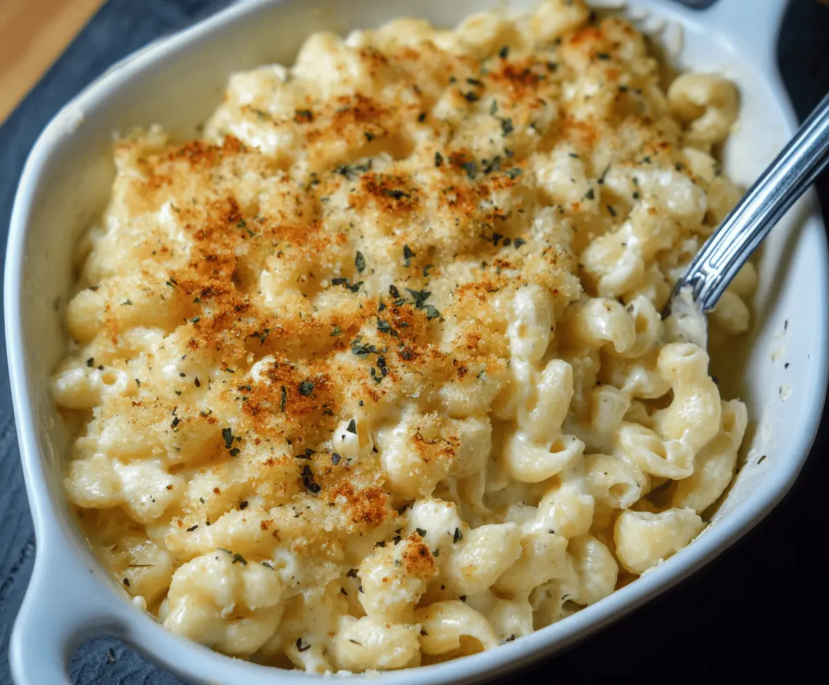 Creamy White Truffle Mac & Cheese