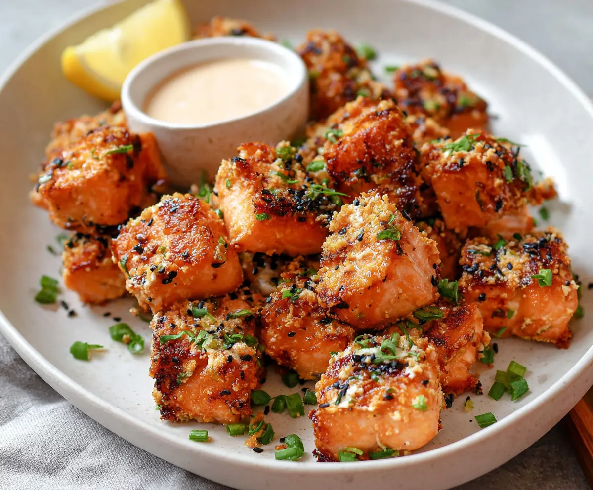 Crispy Bang Bang Salmon Bites