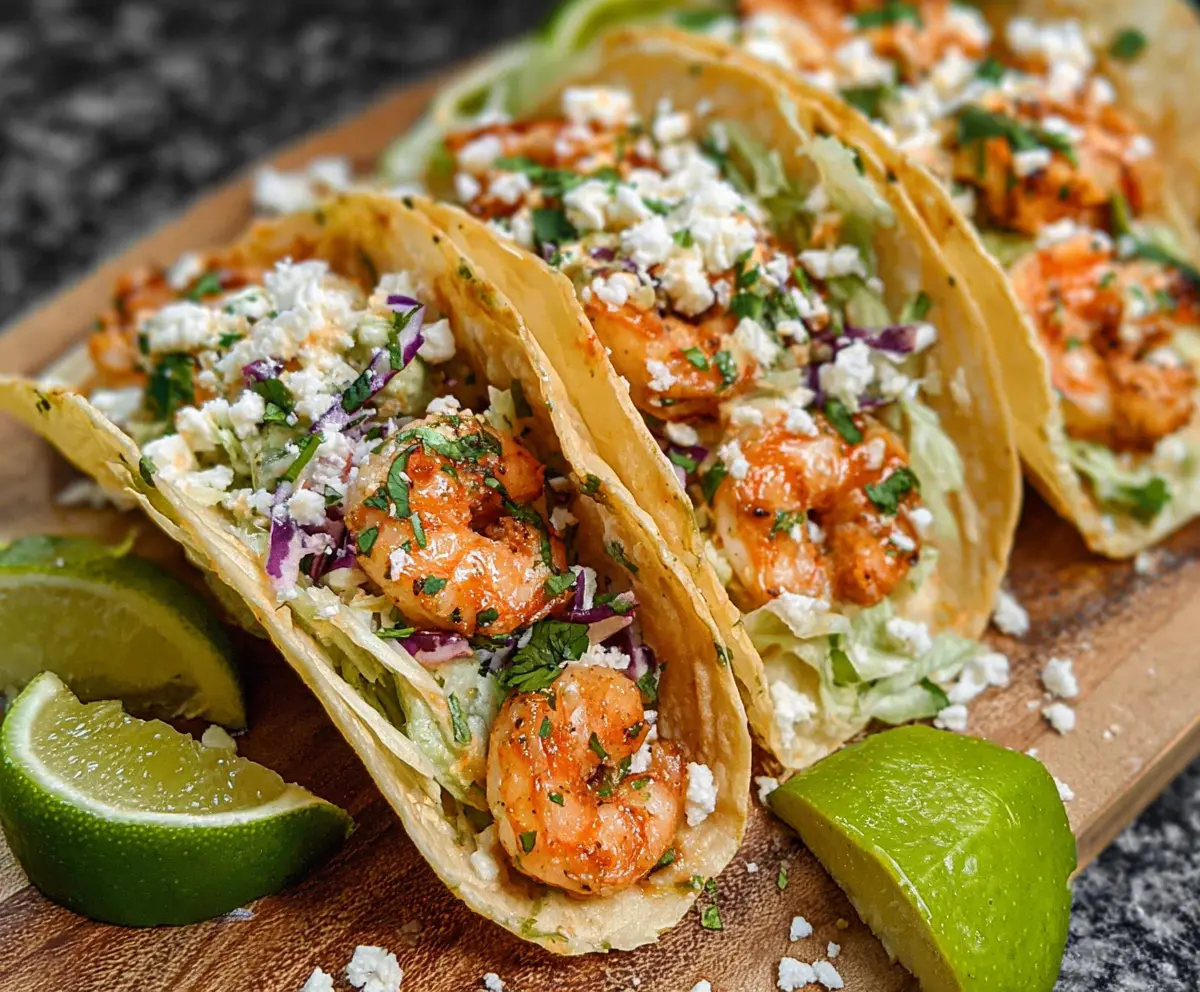 Easy Cilantro Lime Shrimp Tacos