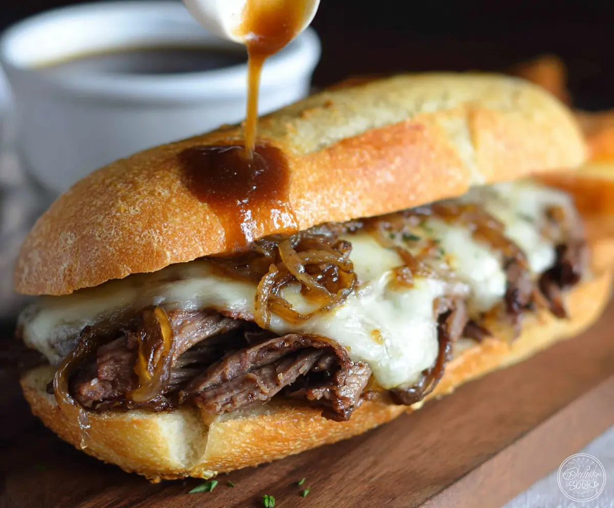 Easy French Dip Sandwich Melt