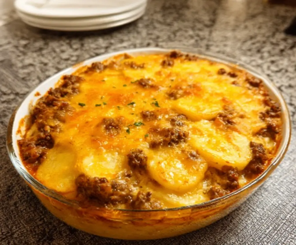 Ground Beef and Potatoes Casserole