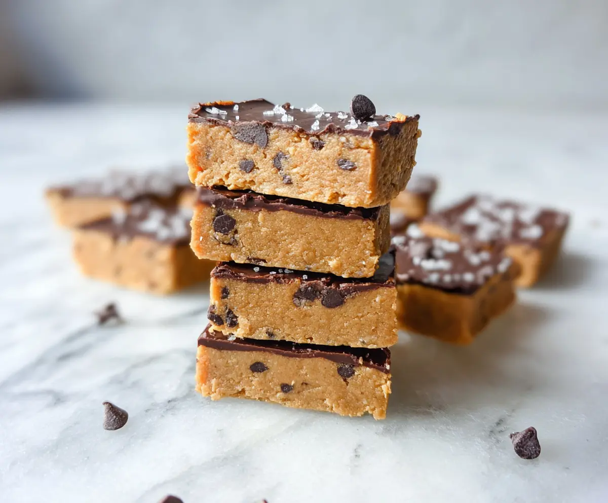 Healthy No Bake Cookie Dough Bars