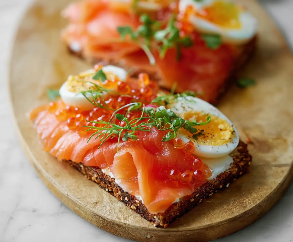Delicious smoked salmon ready to serve on a fresh platter, perfect for appetizers and gatherings.