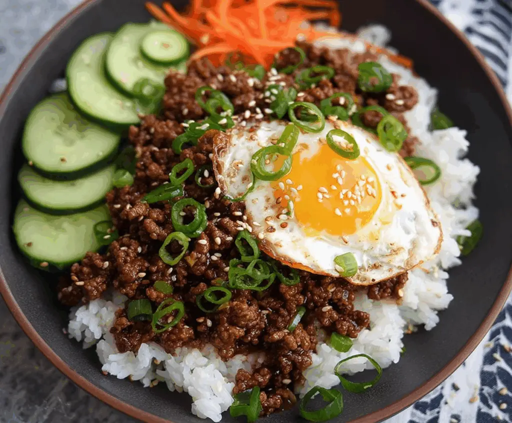Korean Ground Beef Bowl