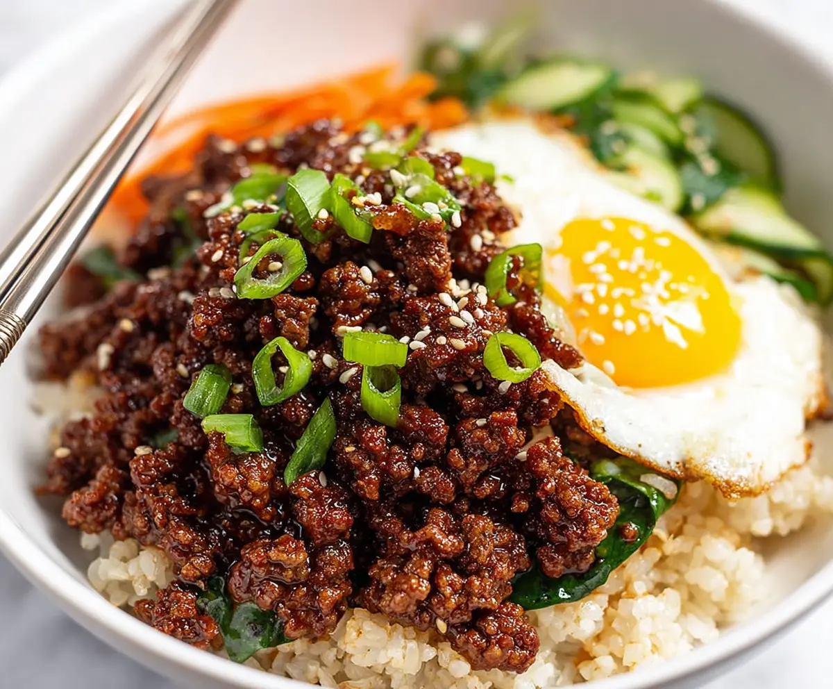 Easy Korean Ground Beef Bowl