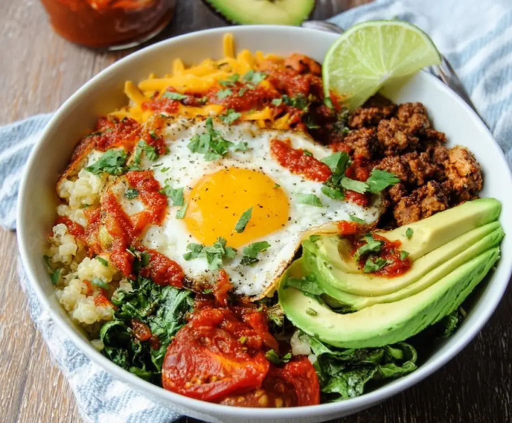 Low Carb Breakfast Burrito Bowl