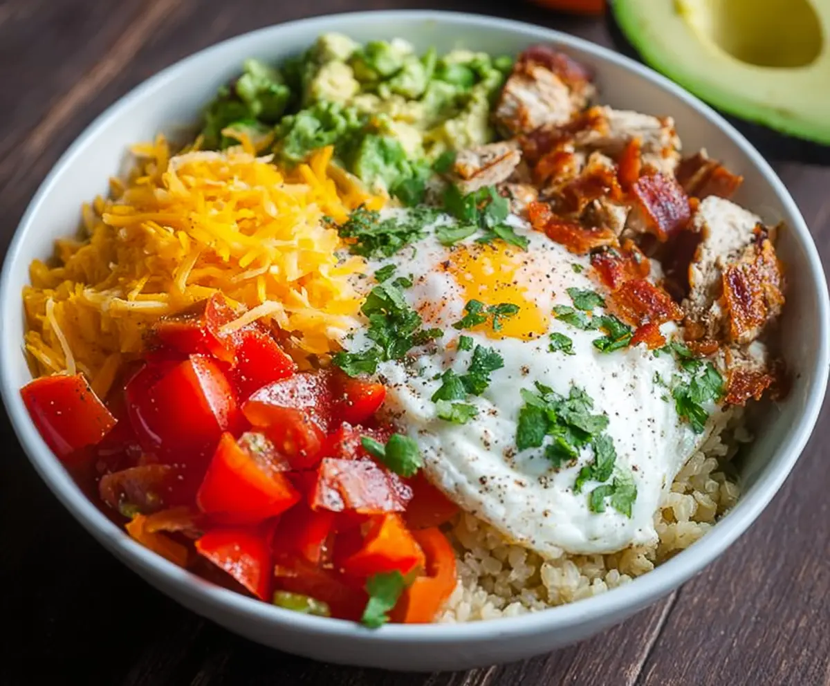 Easy Low Carb Breakfast Burrito Bowl