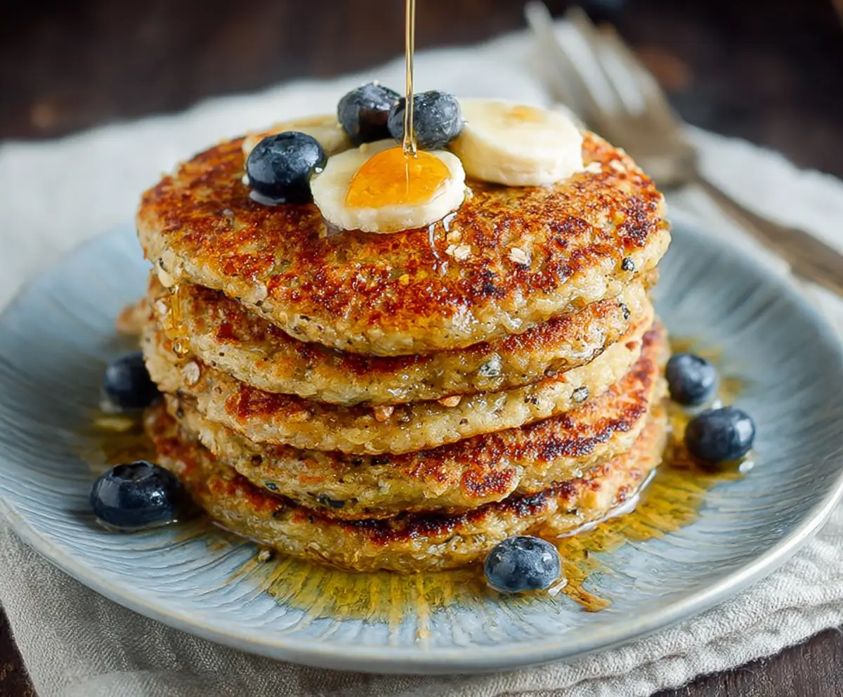 Fluffy Oatmeal Pancakes Without Banana