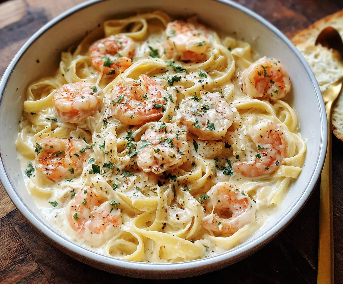 Easy One Pot Shrimp Crab Alfredo