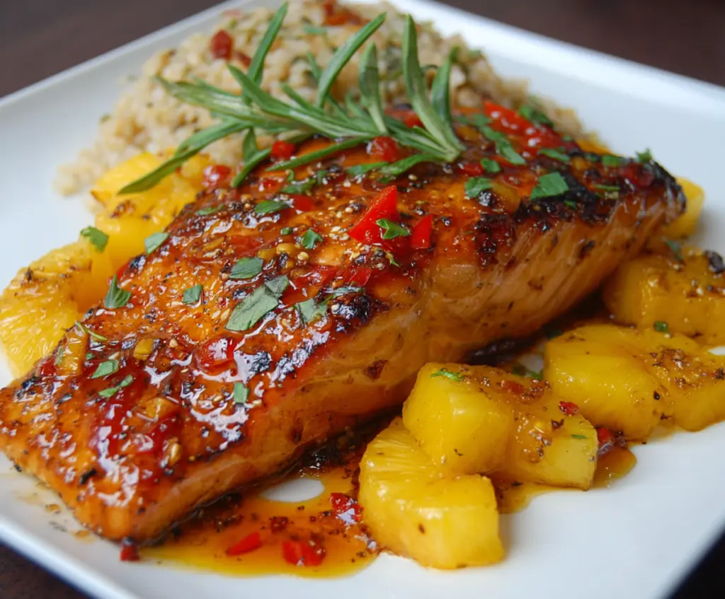 Pineapple Glazed Salmon