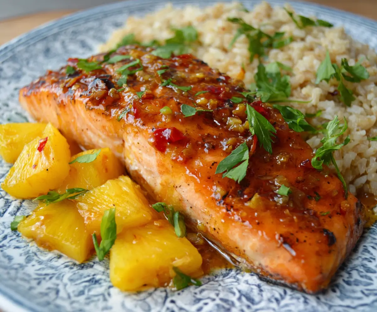 Easy Pineapple Glazed Salmon Recipe