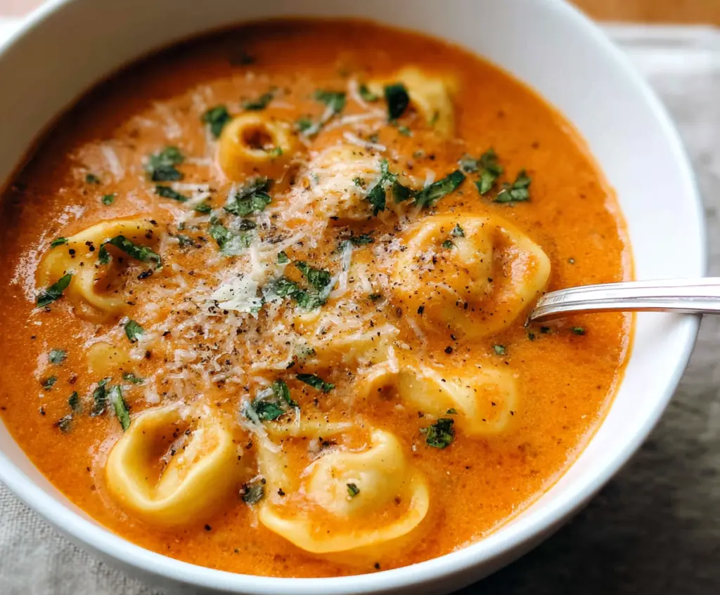 Silky Tortellini Soup