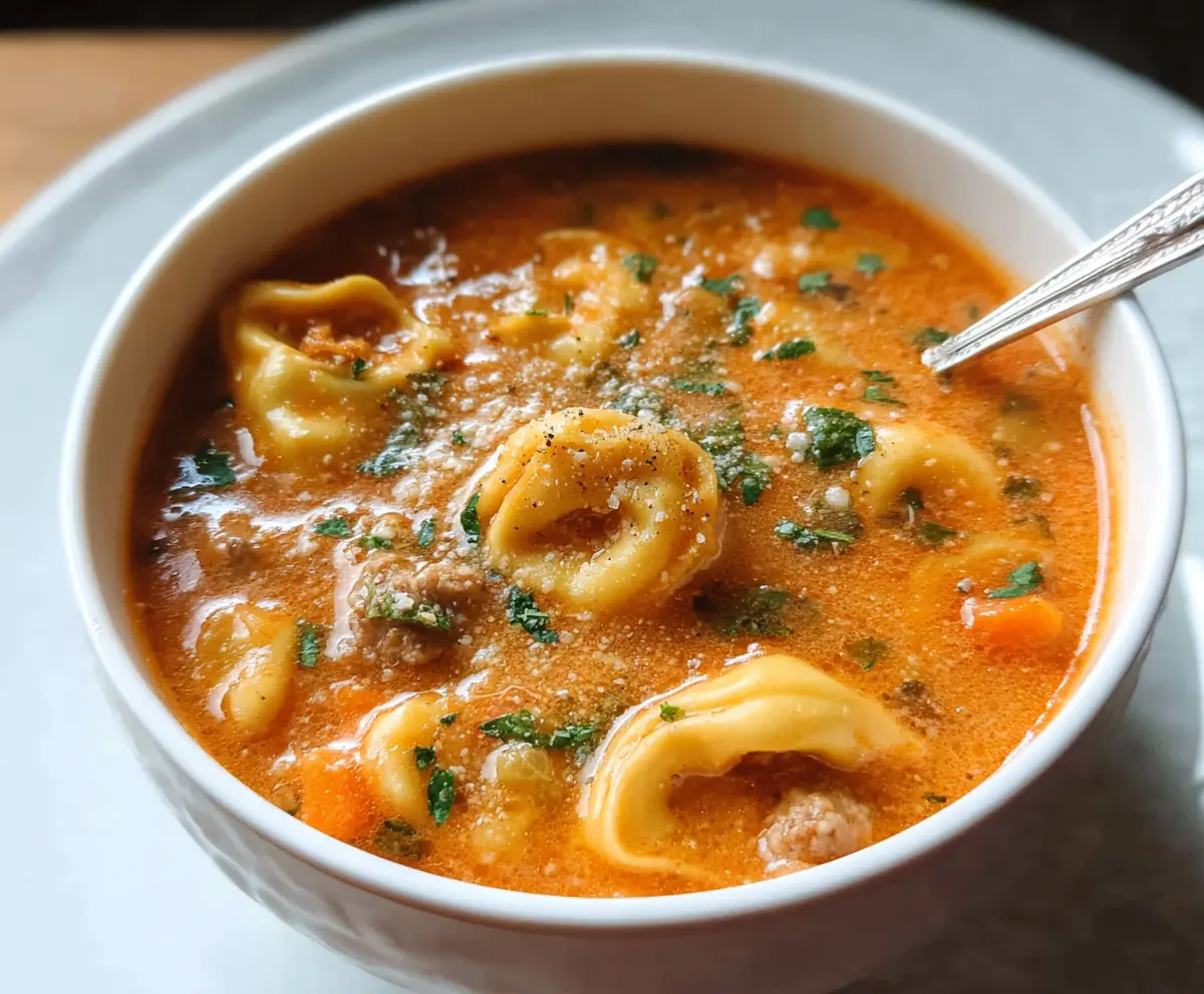 Creamy Silky Tortellini Soup Recipe