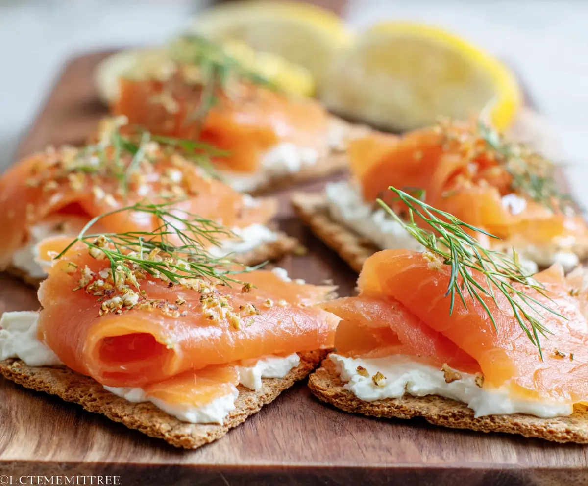 Smoked Salmon Crackers Recipe