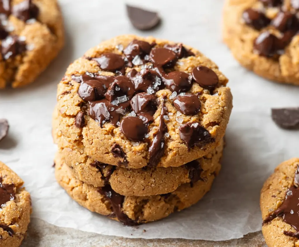 Delicious homemade protein cookies with four simple ingredients, perfect for a healthy snack.