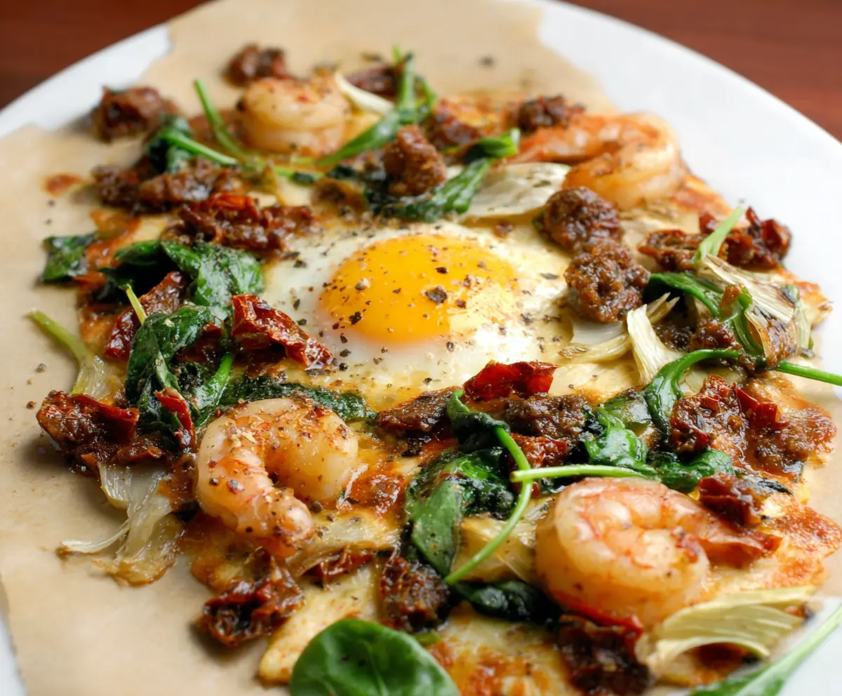 Easy Tuscan Shrimp with Spinach & Artichokes