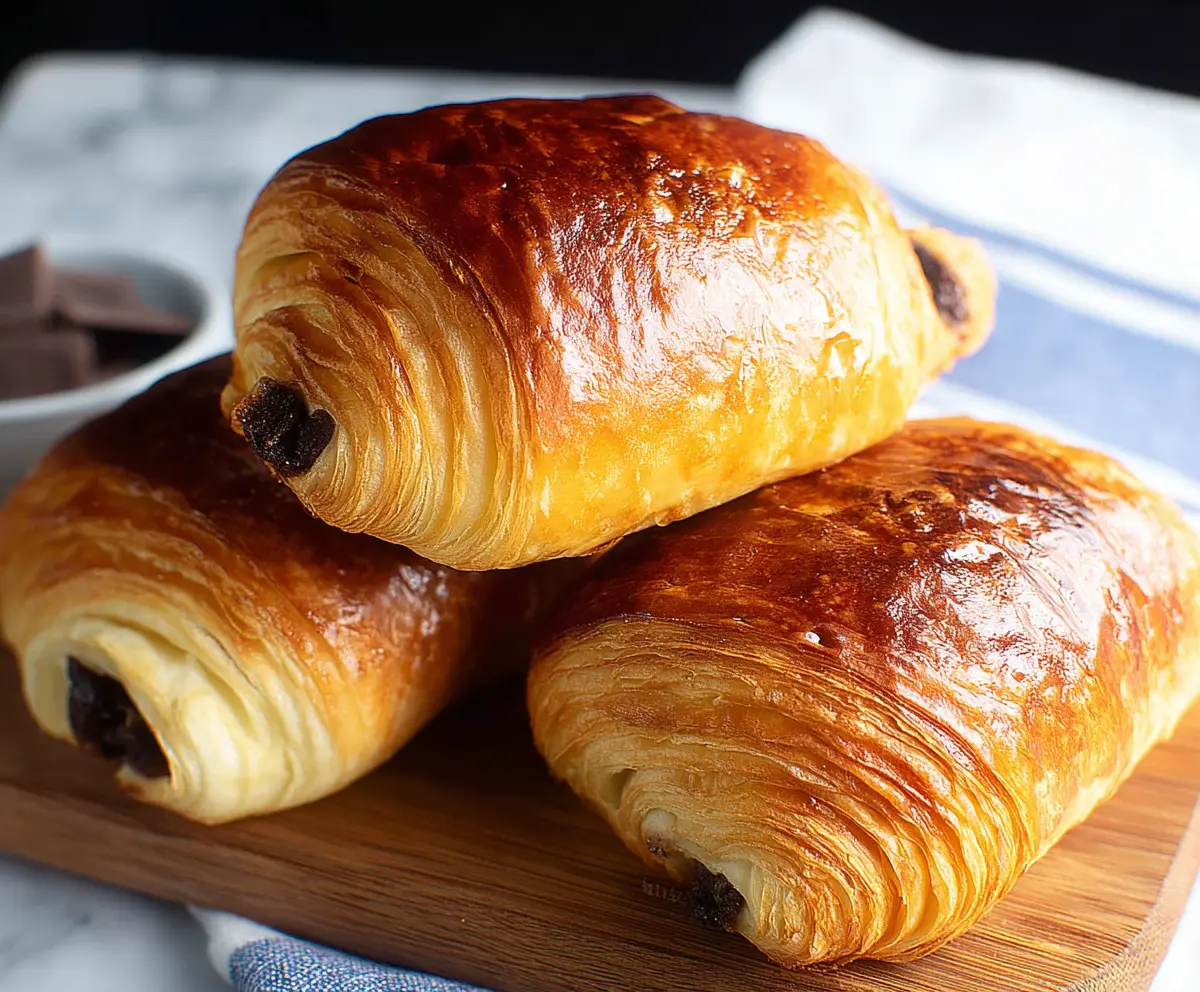 Easy Homemade Chocolate Croissants