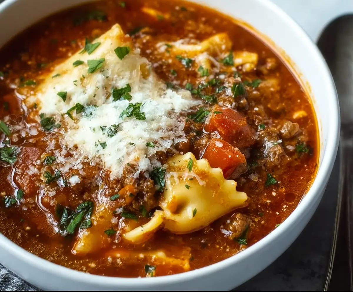Easy Lasagna Soup Recipe