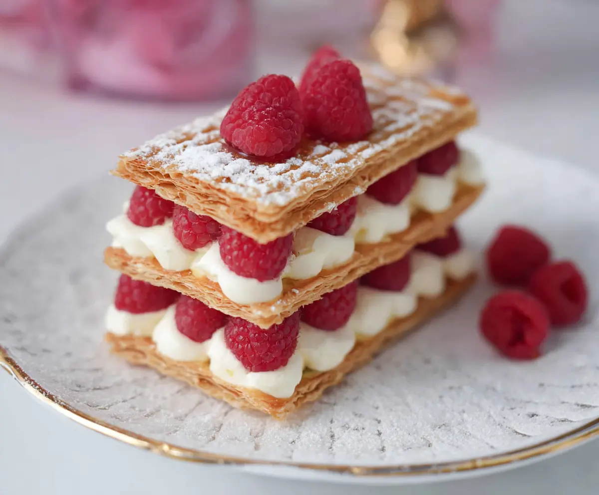 Easy Raspberry Cream Napoleons