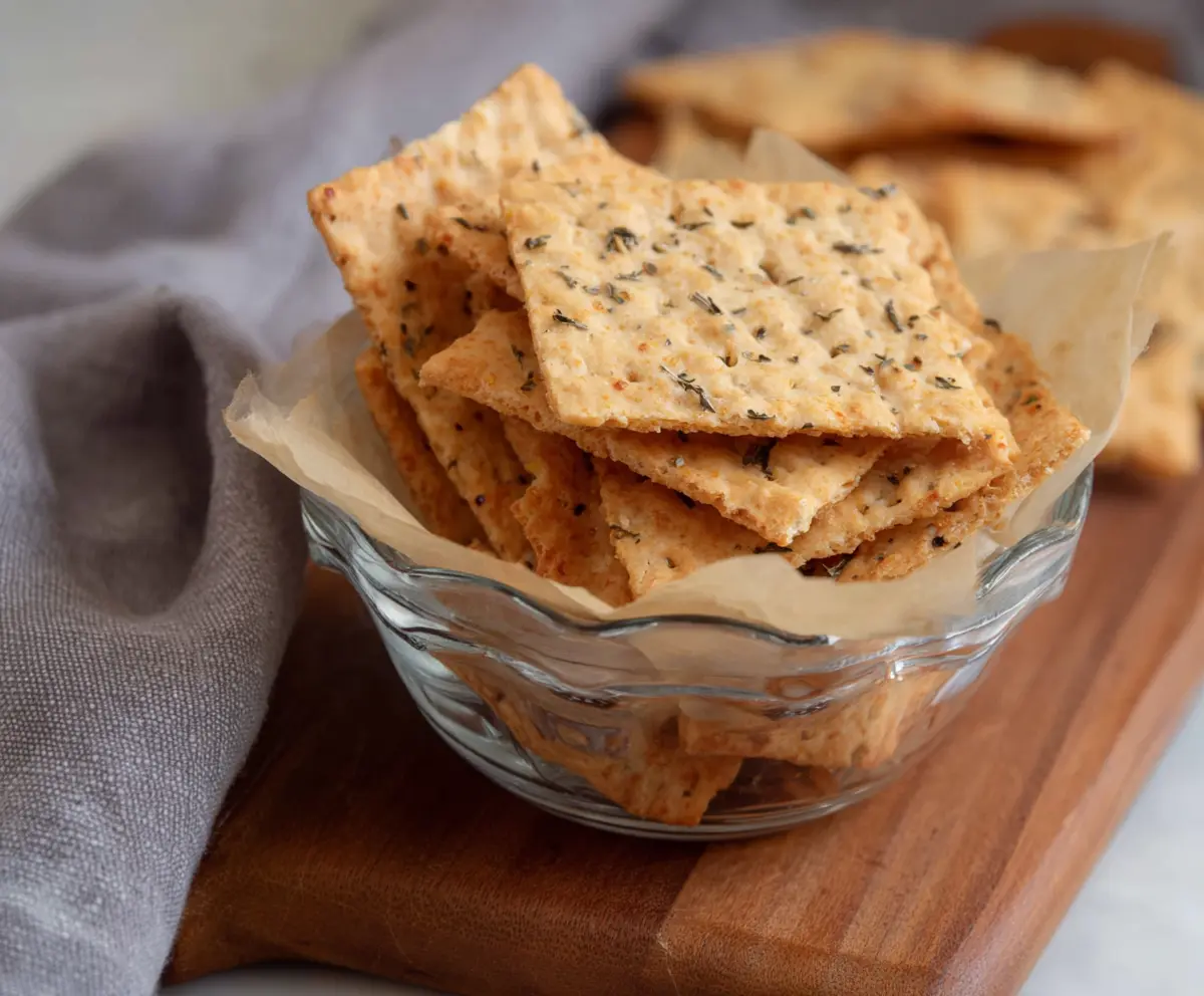 Easy 3-Ingredient Sourdough Crackers
