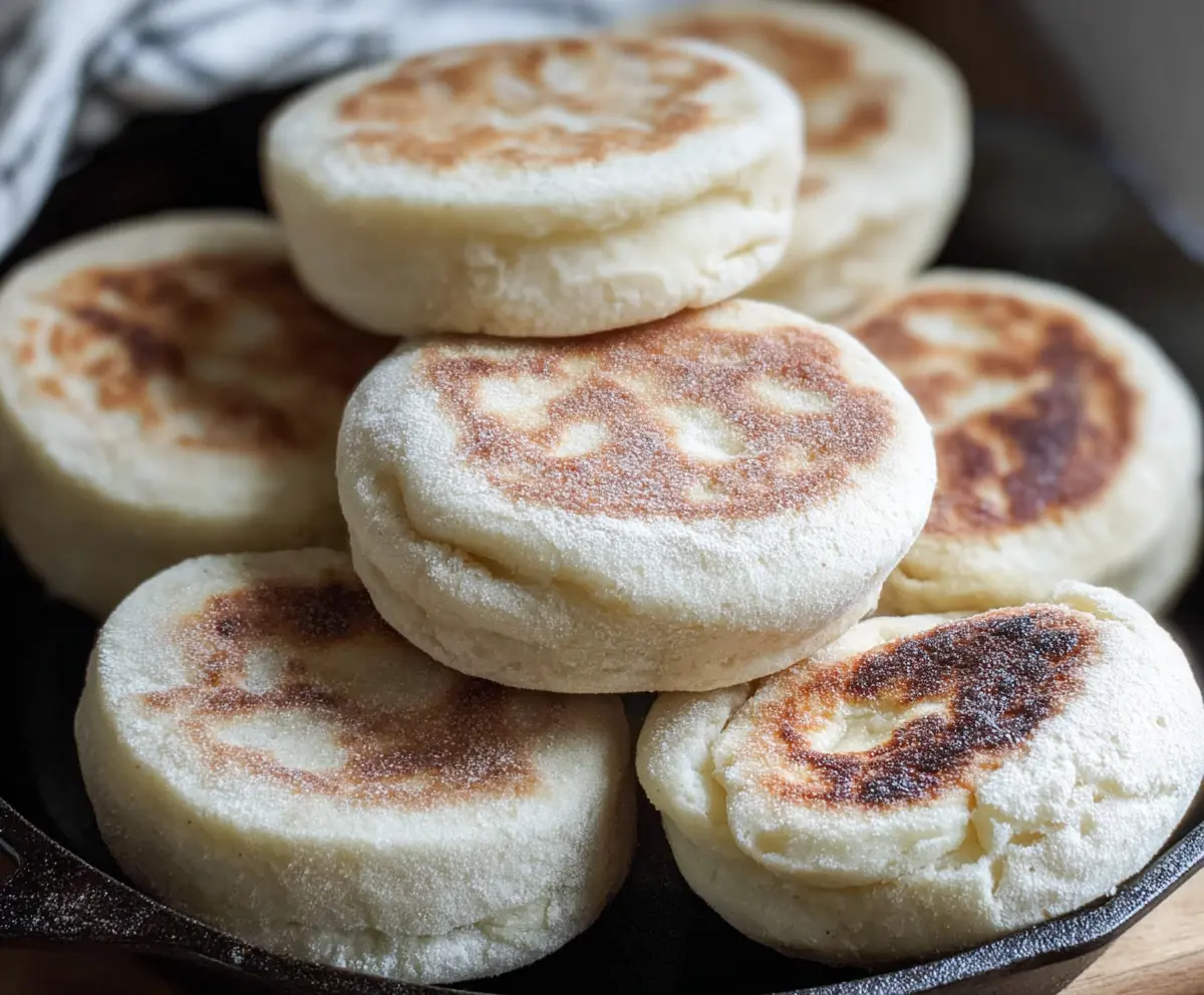 Easy Sourdough Discard English Muffins