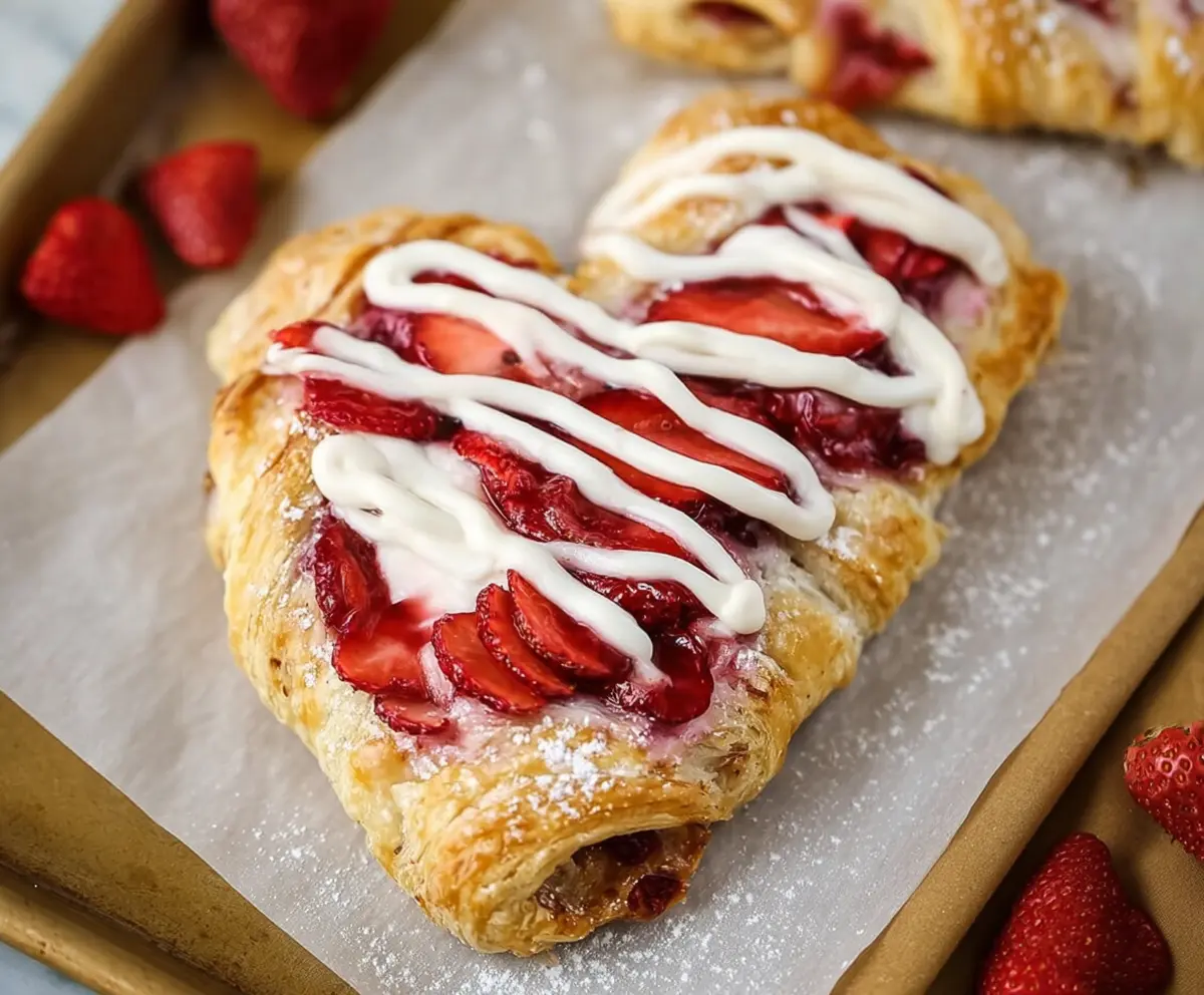Vegan Strawberry Cream Danish Recipe