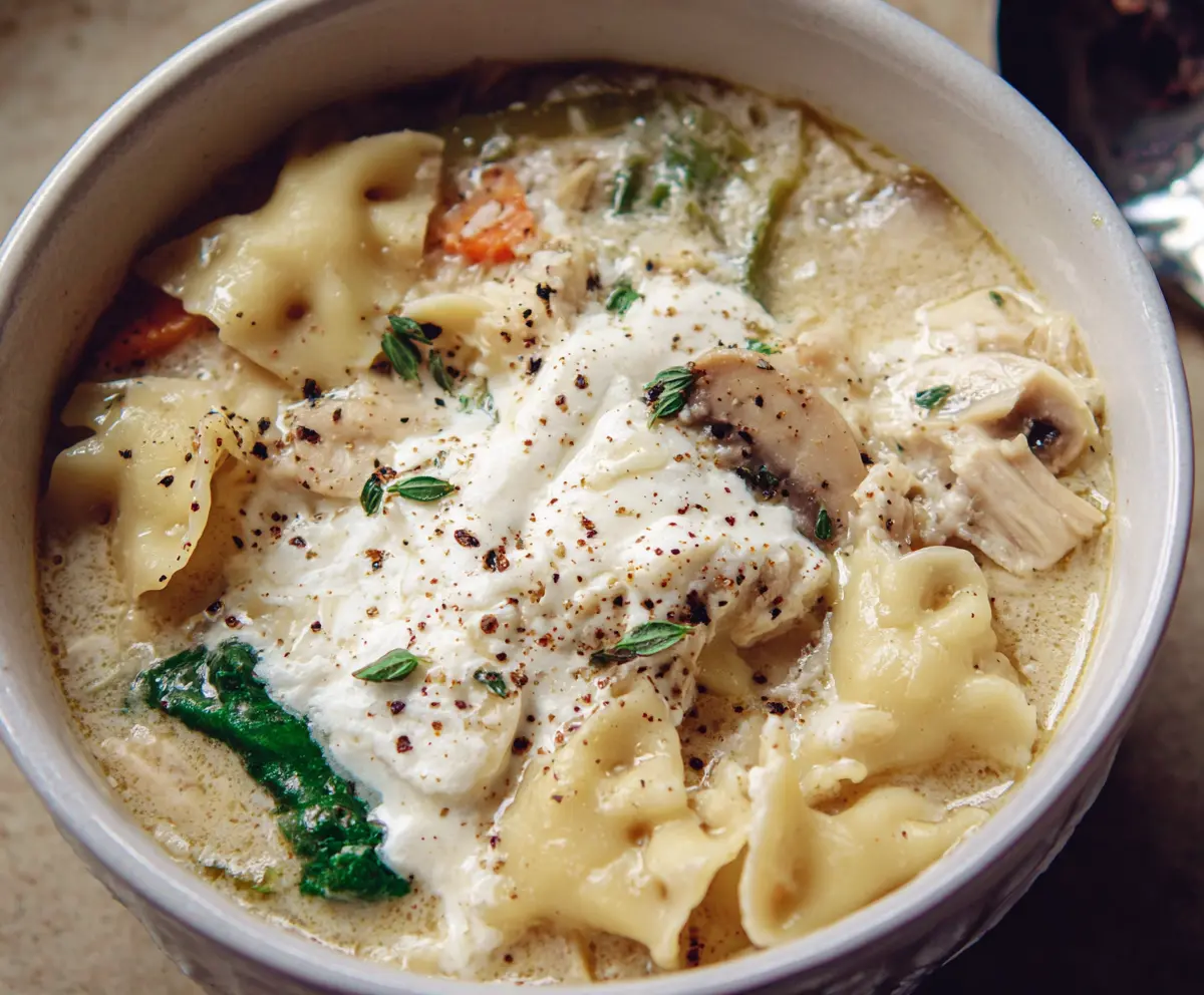 Creamy White Lasagna Soup Recipe