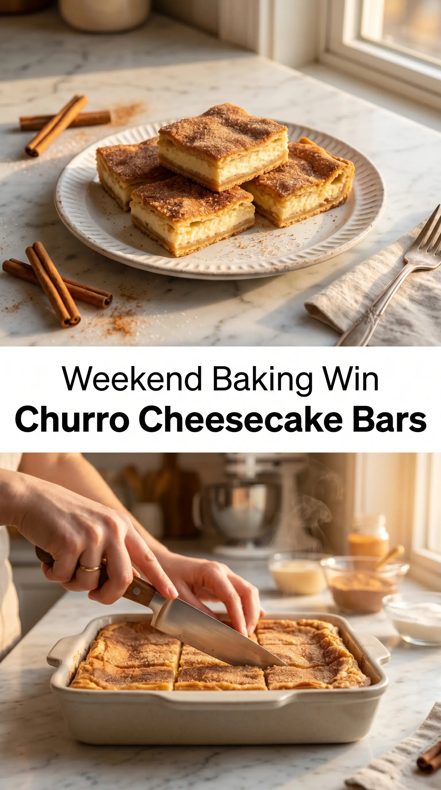 Churro Cheesecake Bars