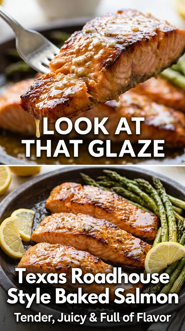 Texas Roadhouse Style Baked Salmon